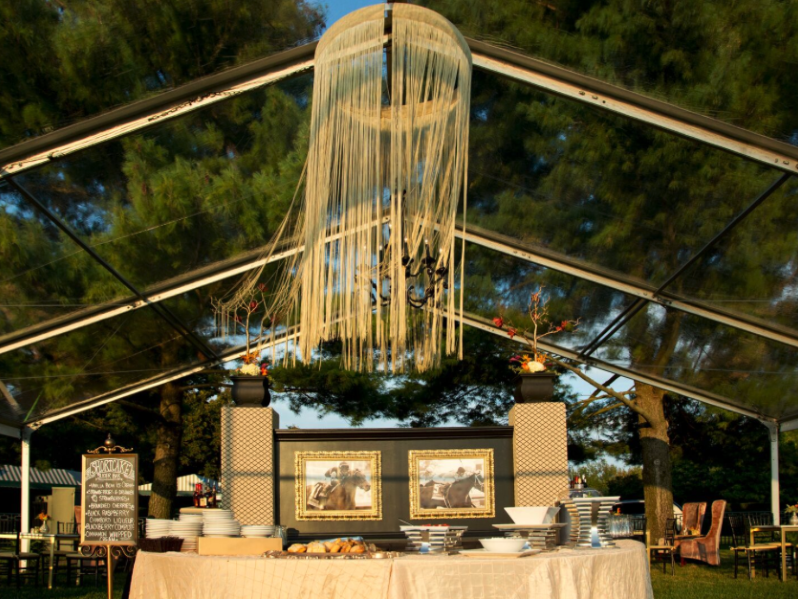 Tent on Keenraceway Club lawn
